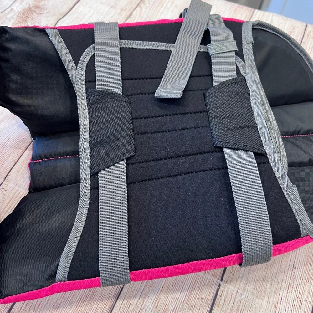Outward Hound Granby Dog Life Jacket Pink Black Reflective Safety Vest Large